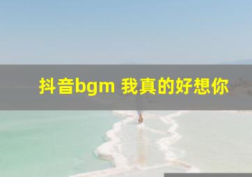 抖音bgm 我真的好想你